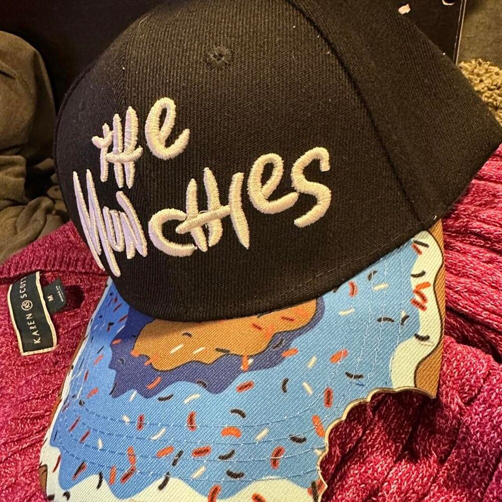 The Munchies Donut Adjustable Men's multi Hat 'TIPS' Custom Unique